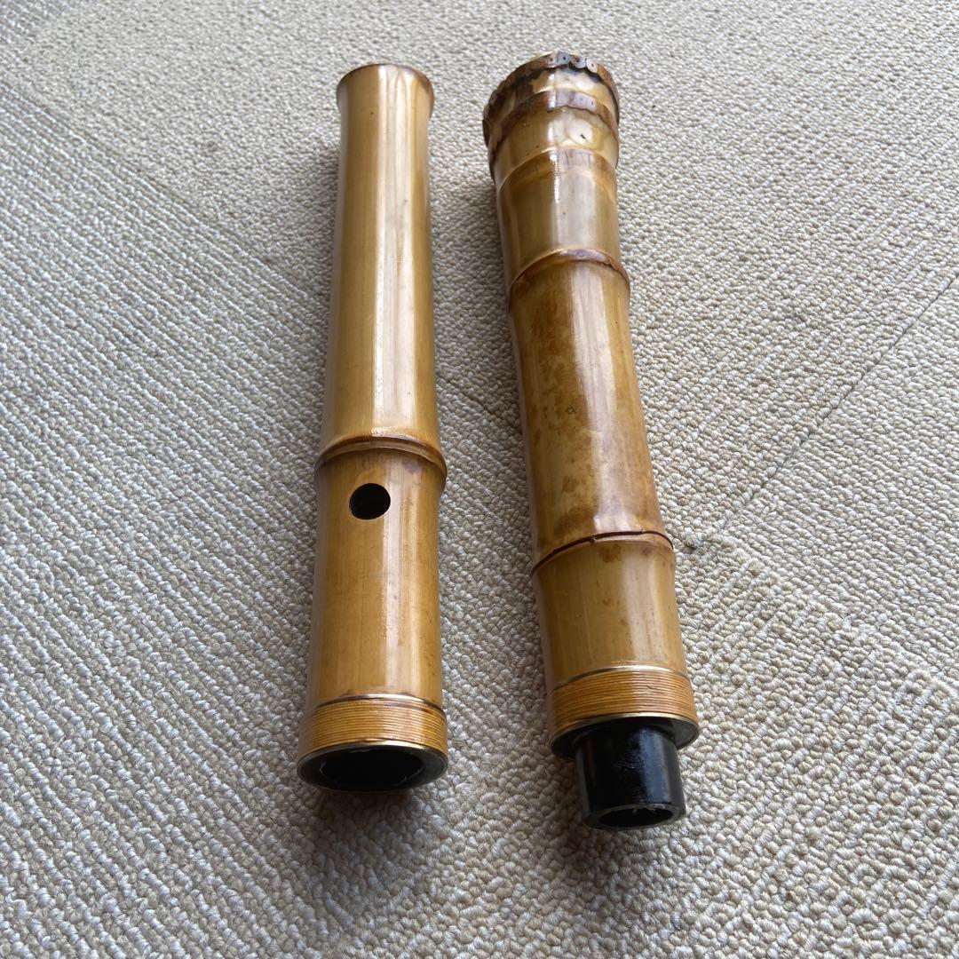 228 尺八本体 一尺七寸管　竹製 5穴