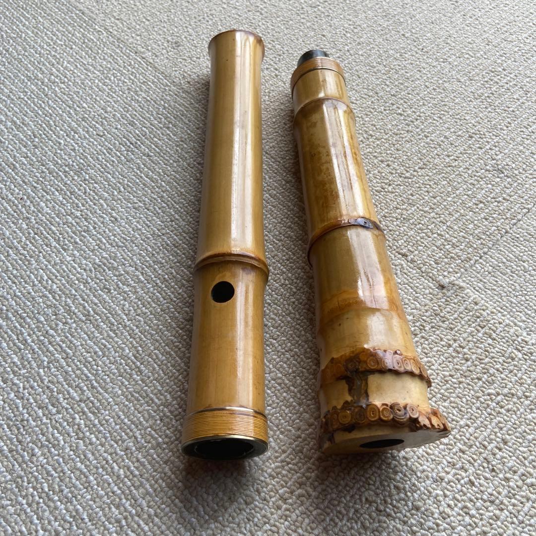 228 尺八本体 一尺七寸管　竹製 5穴