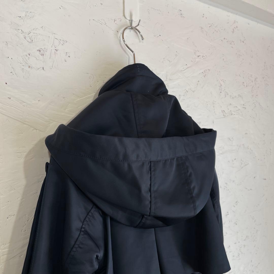 新品タグ付【RUIRUE boutique】2wayフードロングトレンチコート