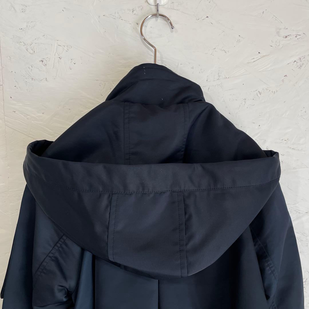 新品タグ付【RUIRUE boutique】2wayフードロングトレンチコート