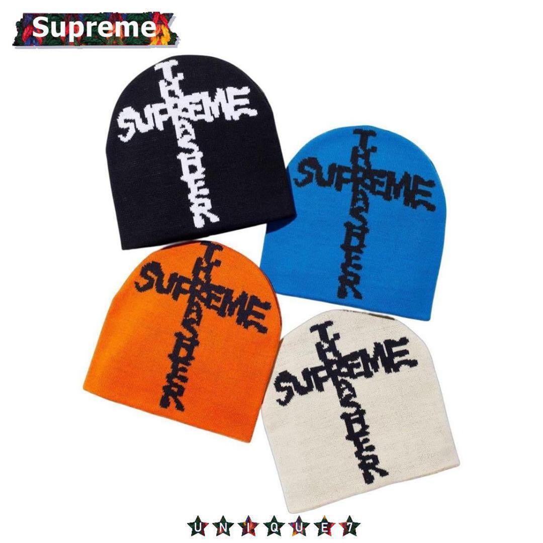 Supreme ニット帽 ロゴ入り