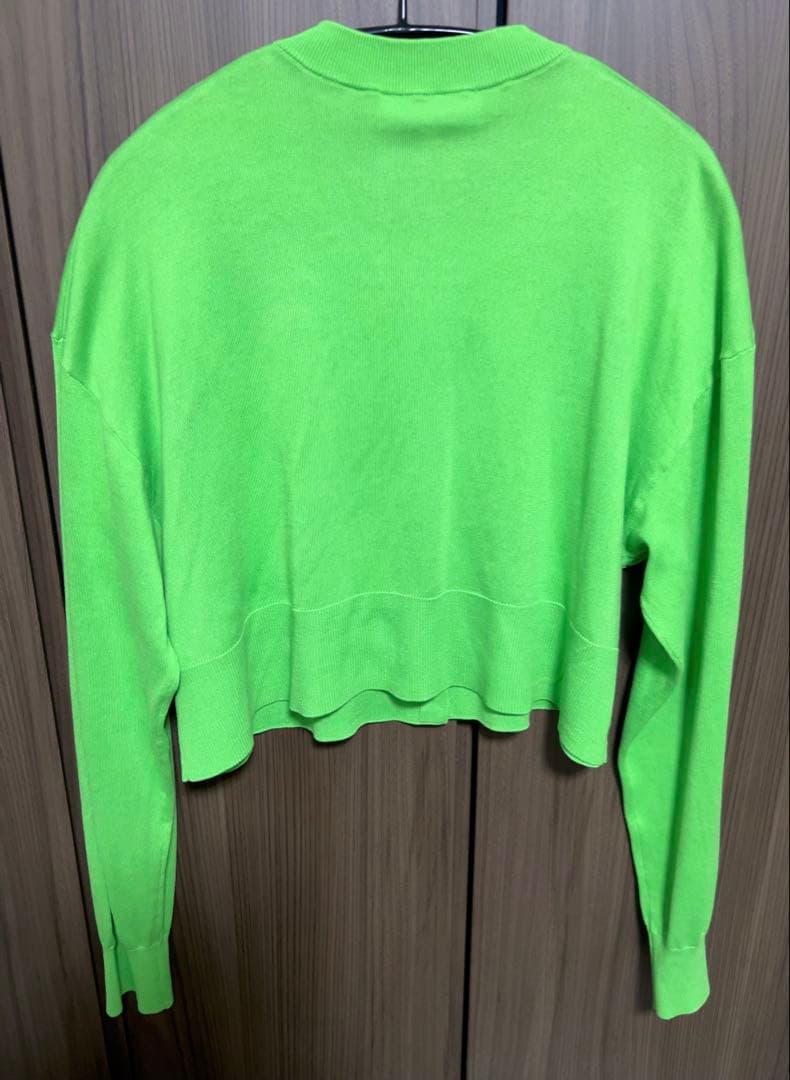 【美品】ENFOLDエンフォルドWIDECROPPED CARDIGANシルク混