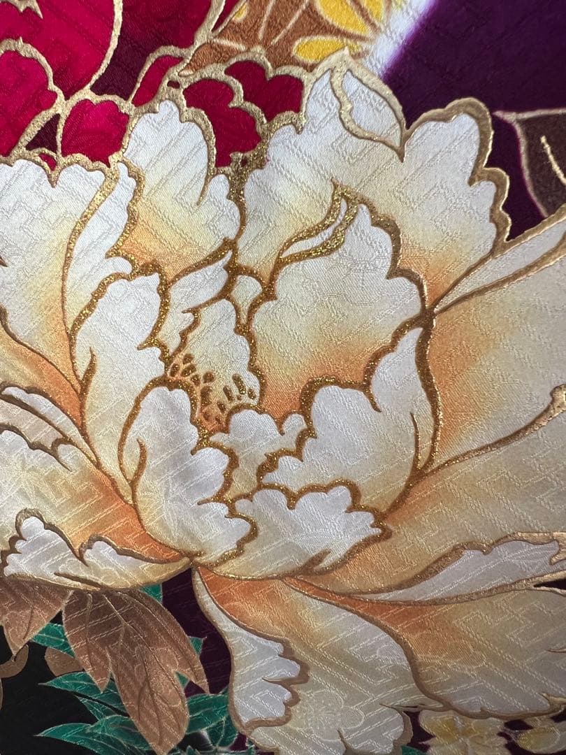 ローラ　ROLA 振袖　豪華　美品　絹　吉祥文様　刺繍