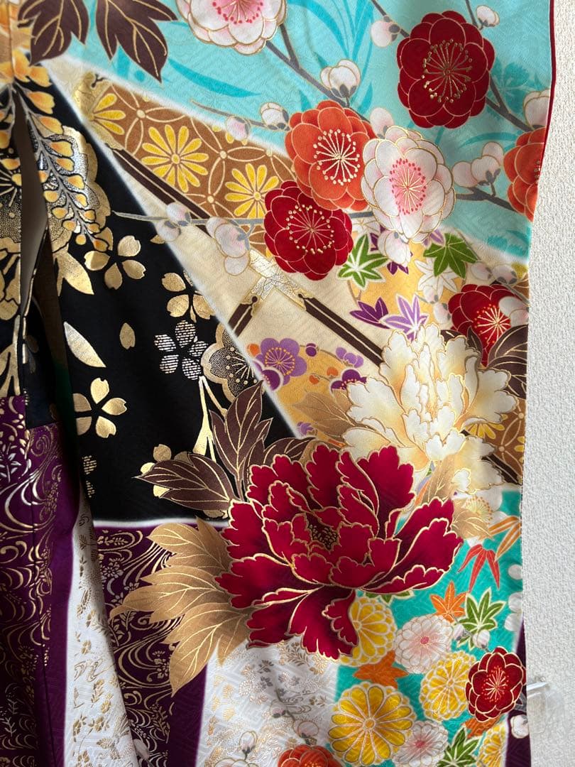 ローラ　ROLA 振袖　豪華　美品　絹　吉祥文様　刺繍