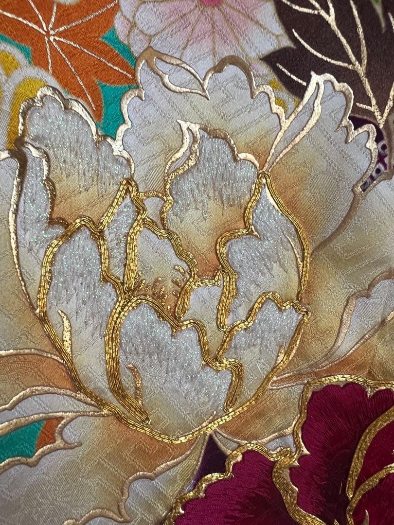 ローラ　ROLA 振袖　豪華　美品　絹　吉祥文様　刺繍