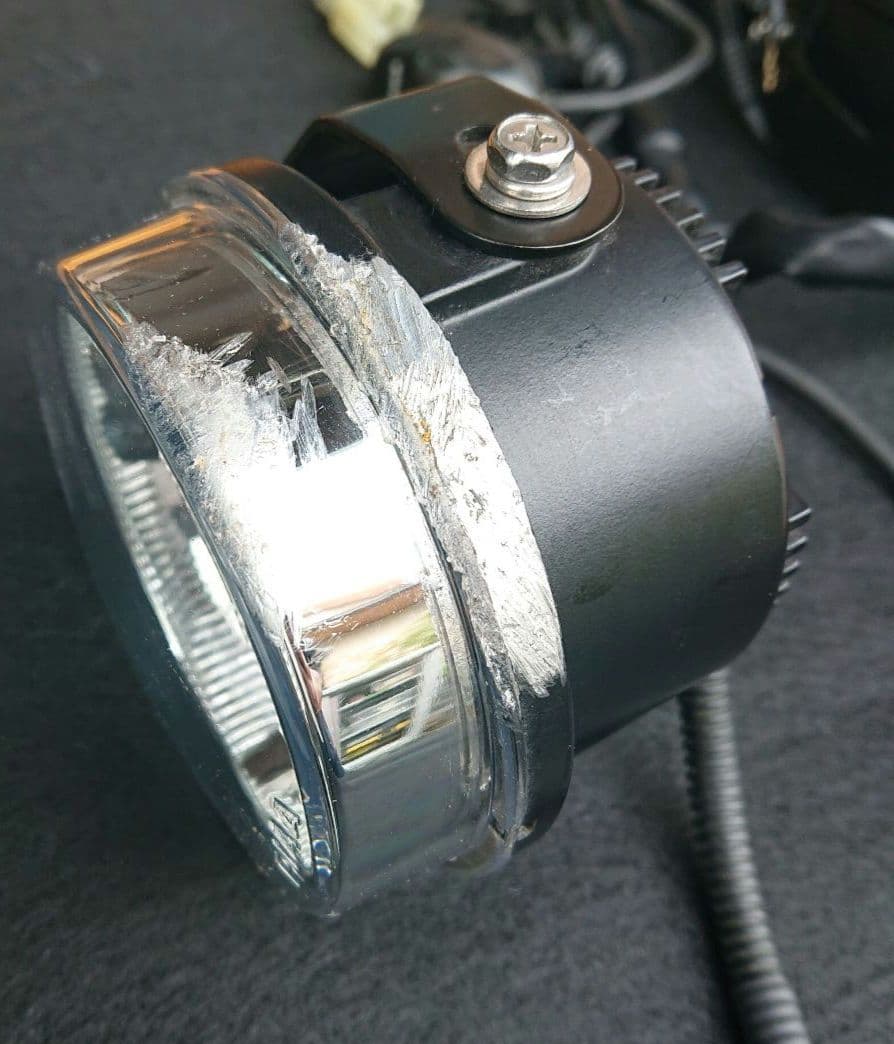 ヤマハ セロー250用 PIAA LEDフォグランプ MLSE-1 ジャンク