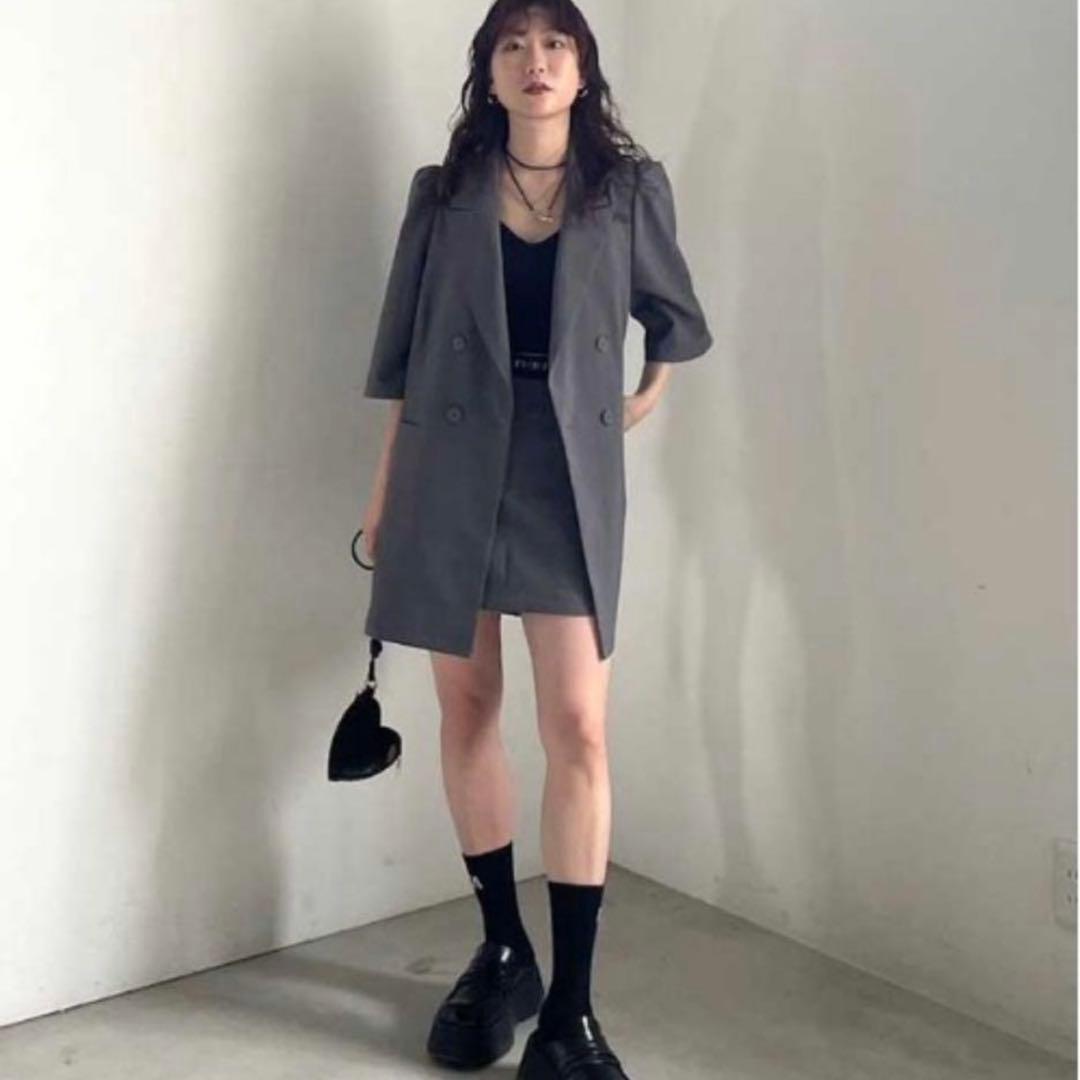 ジャケット・アウター Ameri Puff Half Sleeve Jacket with Skirt