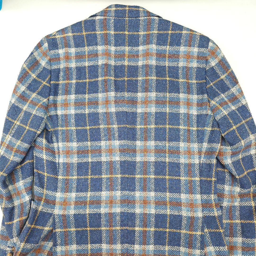 LARDINI ラルディーニ テーラードジャケット チェック シルク100