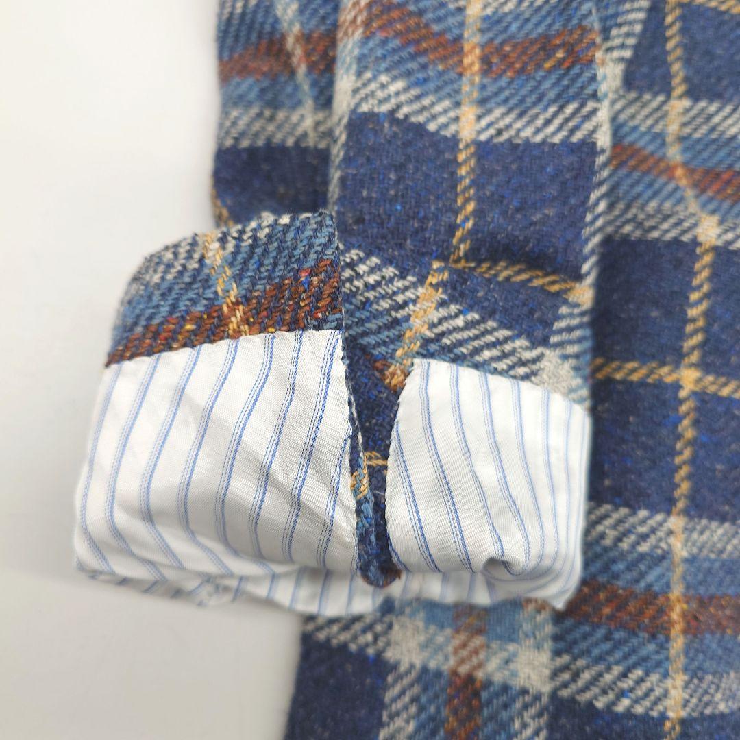 LARDINI ラルディーニ テーラードジャケット チェック シルク100