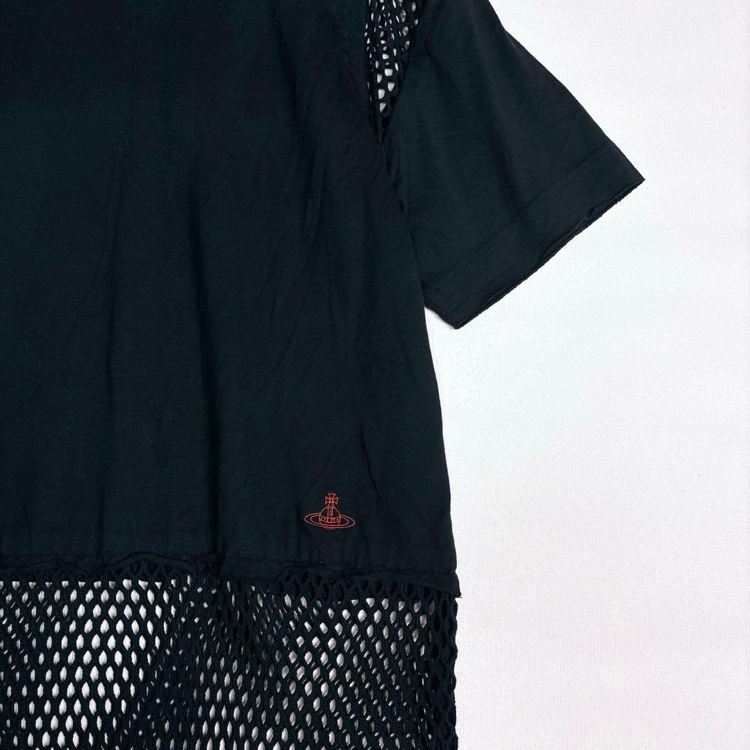 可愛い♡ヴィヴィアンウエストウッドレッドレーベル メッシュブロッキングTシャツ