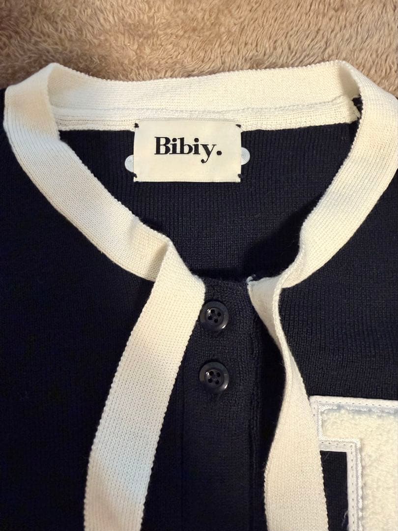 【Bibiy. 】B.CLUB TIE CARDIGAN ネイビー