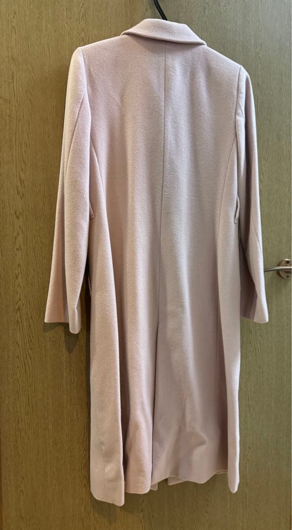 カシミヤ混ベルテッドコート