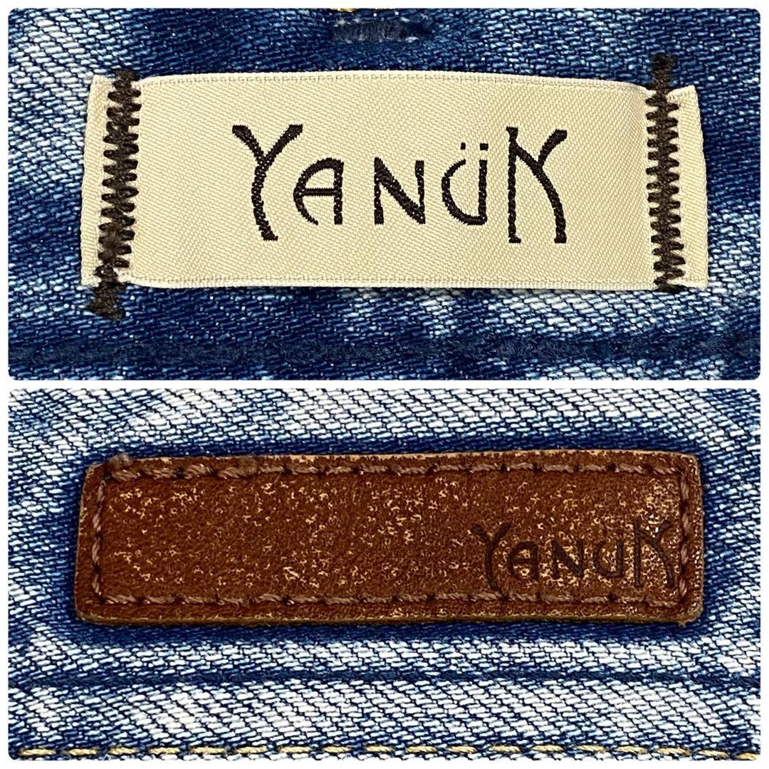美品✨完売品 YANUK ハイウエストルース 23 スリムテーパードデニム
