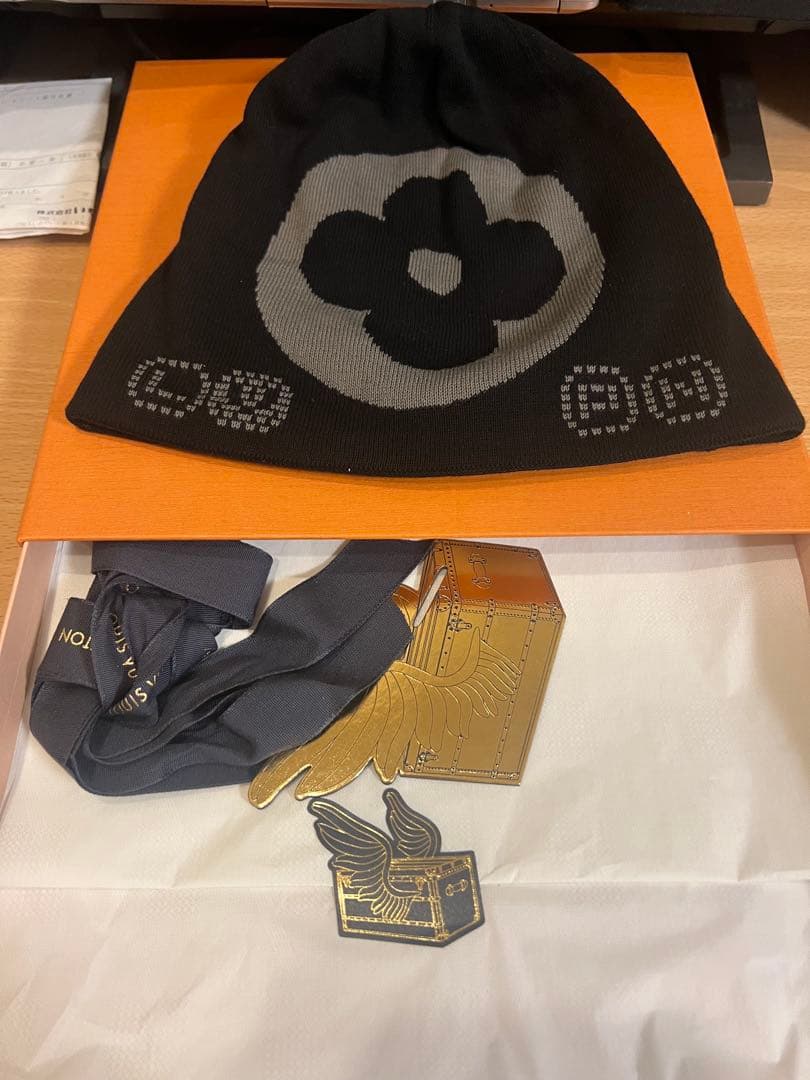 LOUIS VUITTON ビーニー・LV フィット モノグラム ブラック