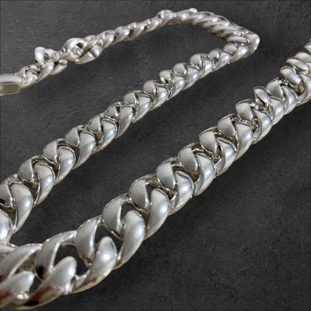 S925刻印　喜平　チェーン ネックレス 15mm 57cm ヴィンテージ