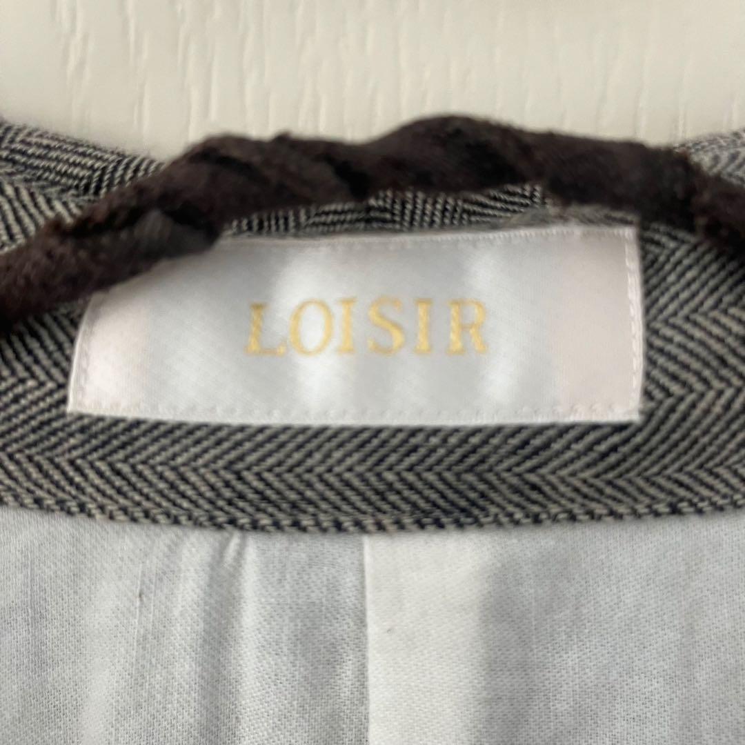 美品✨アデュートリステスロワズィールLOISIR✨リネンデザインロングコート38