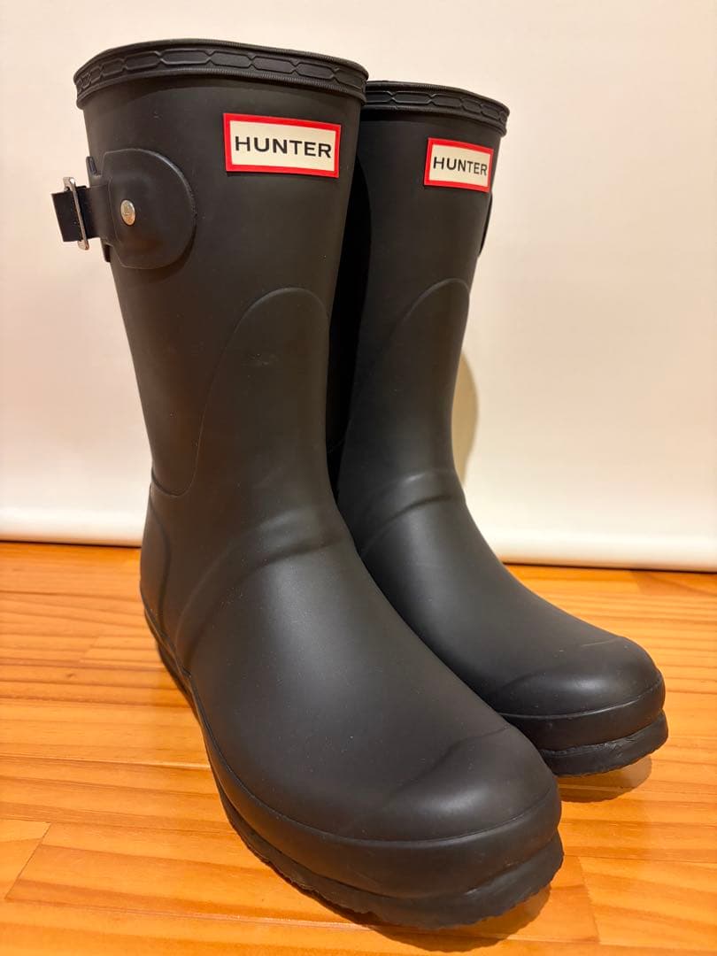 HUNTER ブラック 長靴 オリジナルショート24センチ
