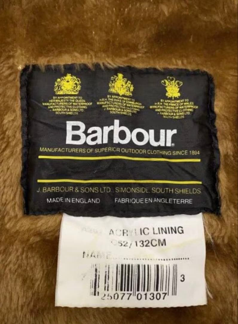 【ねこ】Barbour/ACRYLIC LINING パイルライナーベスト