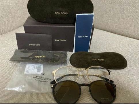 レア TOM FORD 眼鏡 マグネット・クリップオンタイプ 新品・正規品