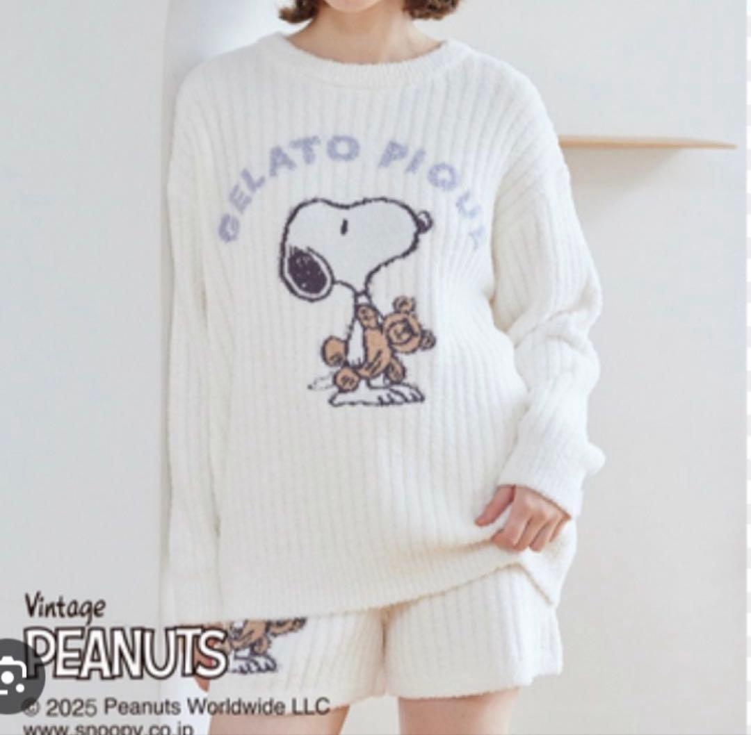 ジェラートピケ❤︎SNOOPY×BEARプルオーバー&ショートパンツ