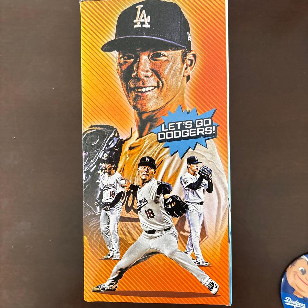 ベ*ュ様 ドジャース山本由伸ボブルヘッド人形