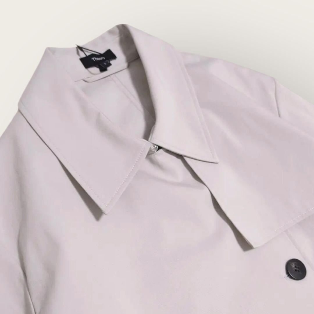 新品 Theory セオリー SLEEK TRENCH ダブルトレンチコート S