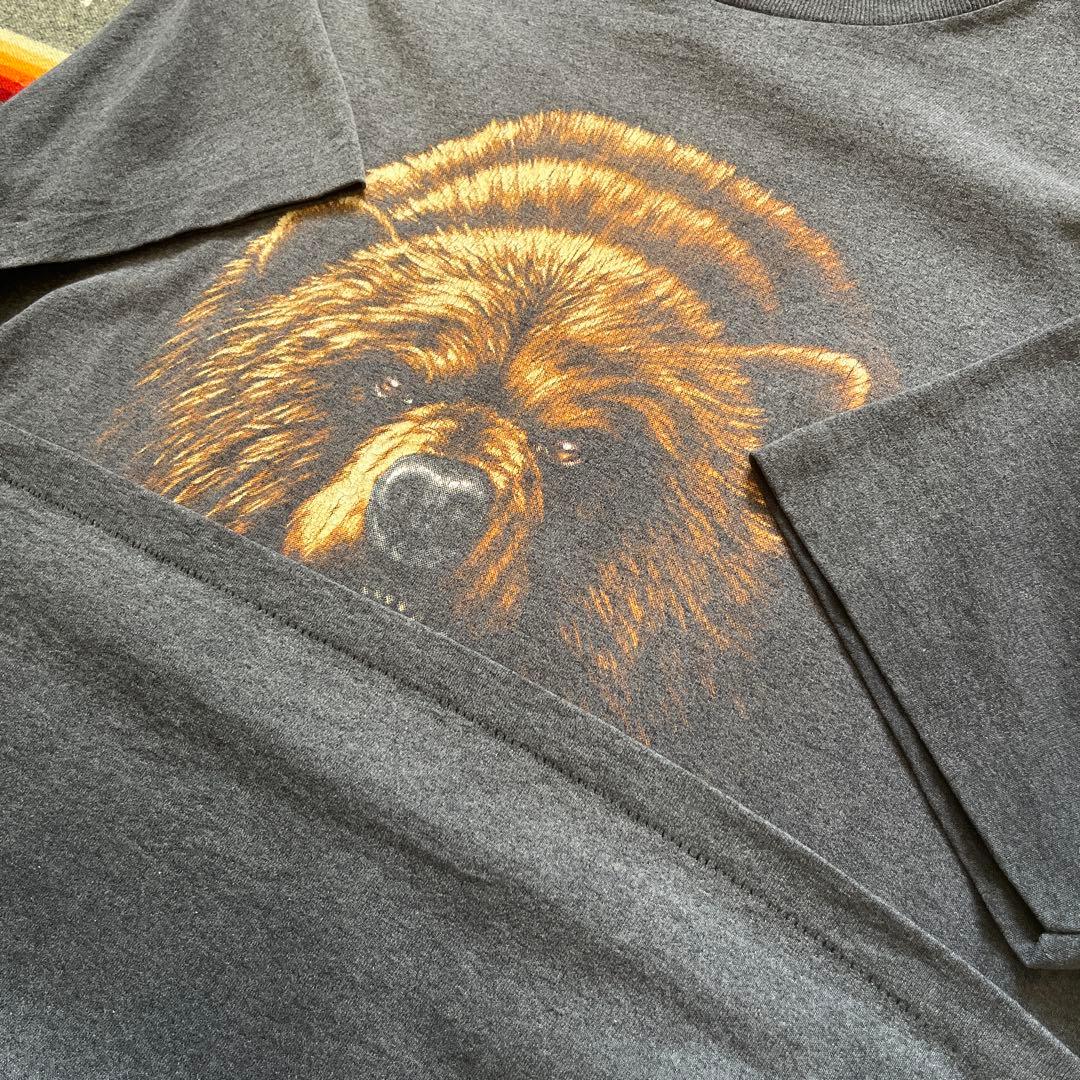 90s ハーレー Tシャツ グリズリー 3D EMBLEM ヴィンテージ USA