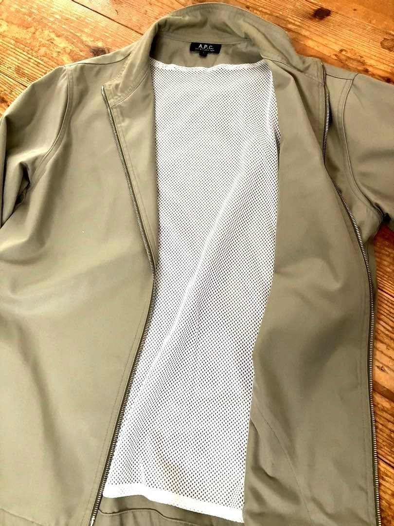A.P.C. 2007年春夏 スタンドカラージップブルゾン グレーカーキ