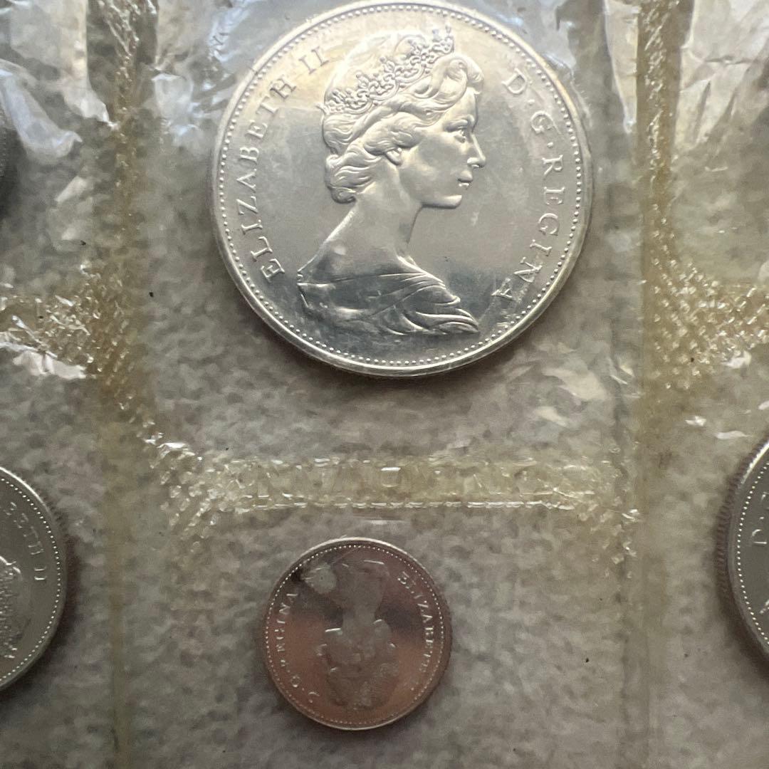 カナダ　銀貨　1965年　(プルーフライク) カナダ連邦　セット