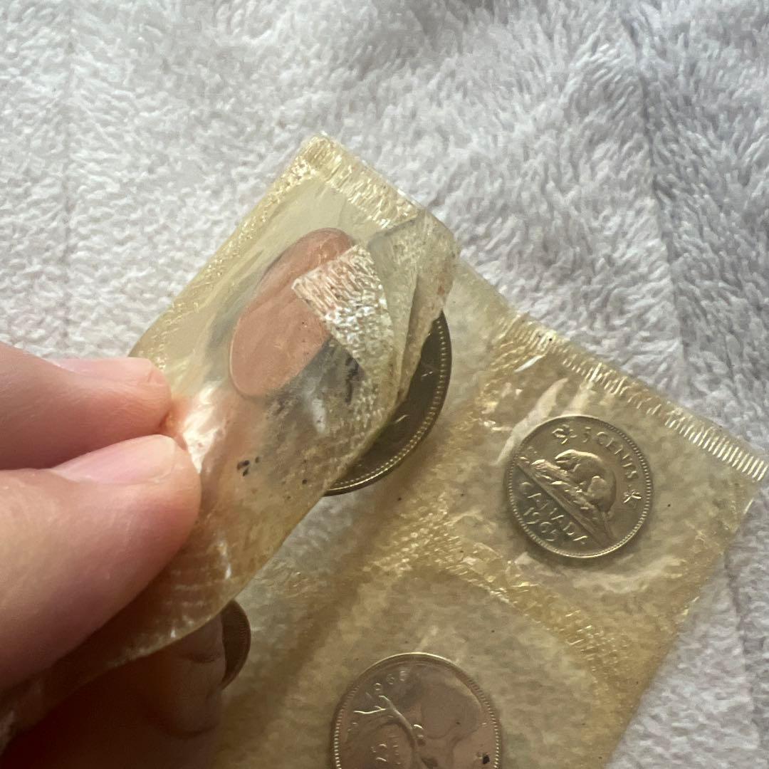 カナダ　銀貨　1965年　(プルーフライク) カナダ連邦　セット