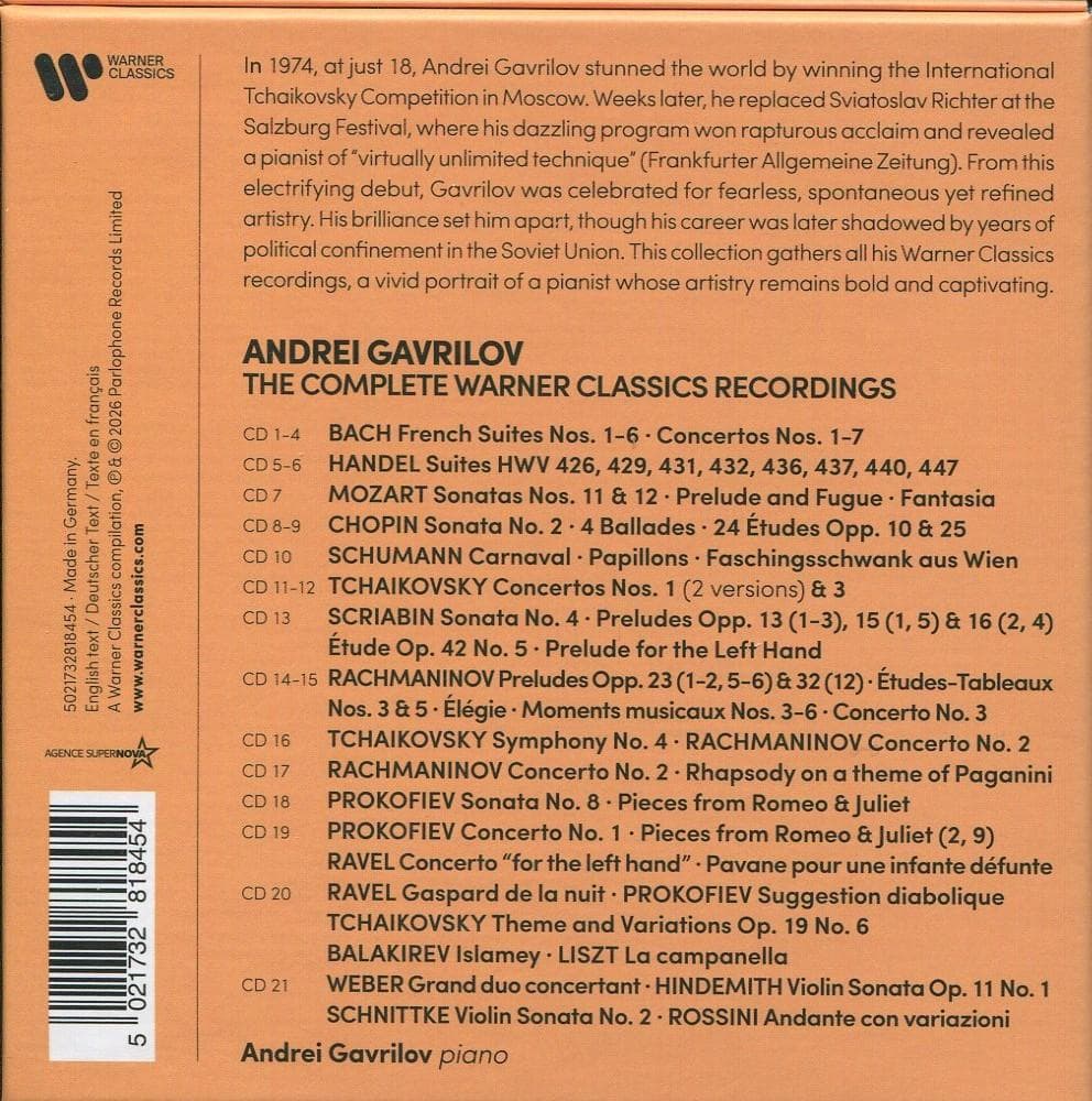 アンドレイ・ガヴリーロフ★ワーナー・クラシックス録音全集 21CD