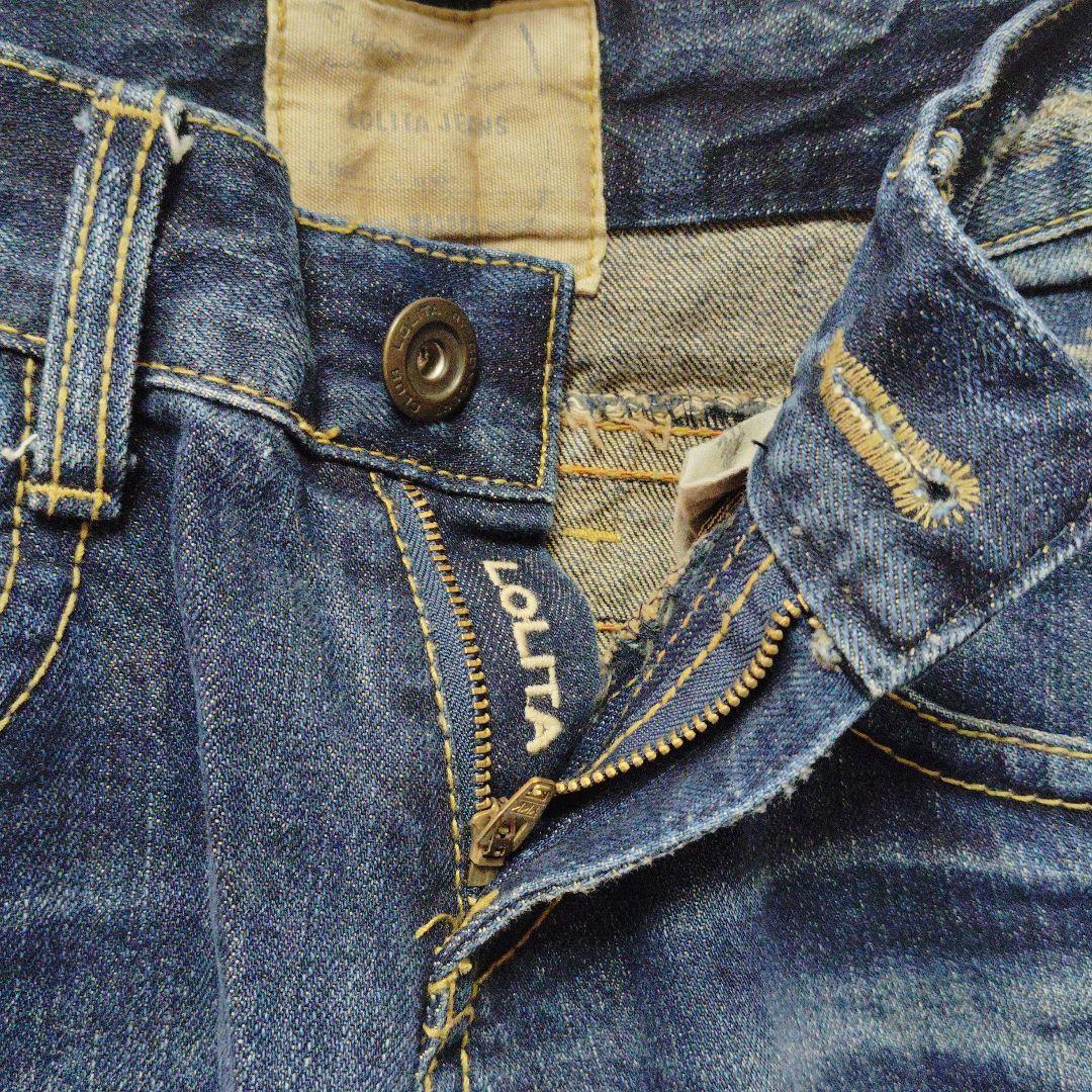 Lolita Jeans　ロリータジーンズ　デニムパンツ　刺繍ロゴ　レディース