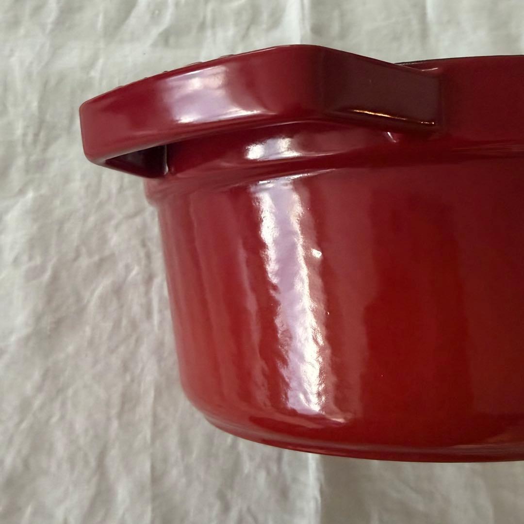 STAUB ココット ラウンド 20cm チェリー 鋳鉄鍋