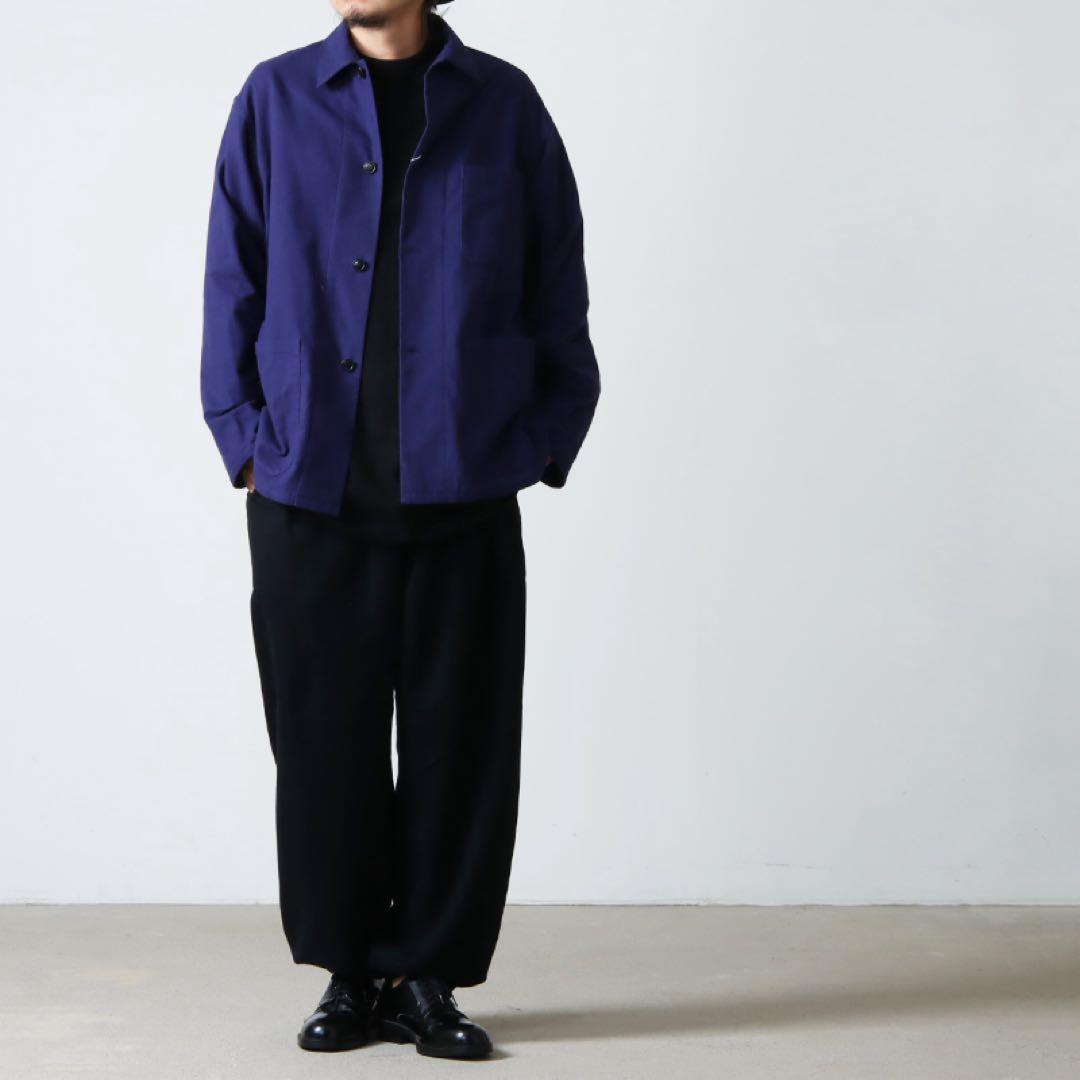 M*x様 COMOLI コットンネルワークジャケット ロイヤルブルー 2