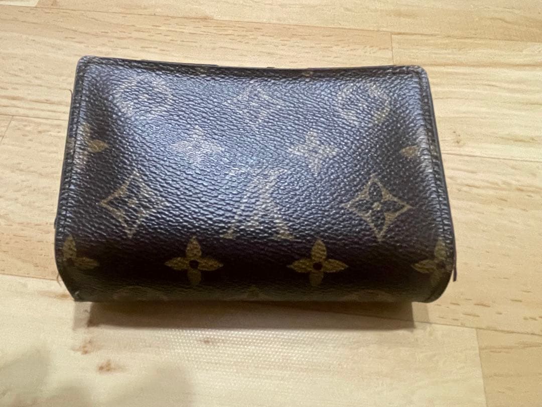 LOUIS VUITTON 二つ折り財布 ブラウン ピンクモノグラム