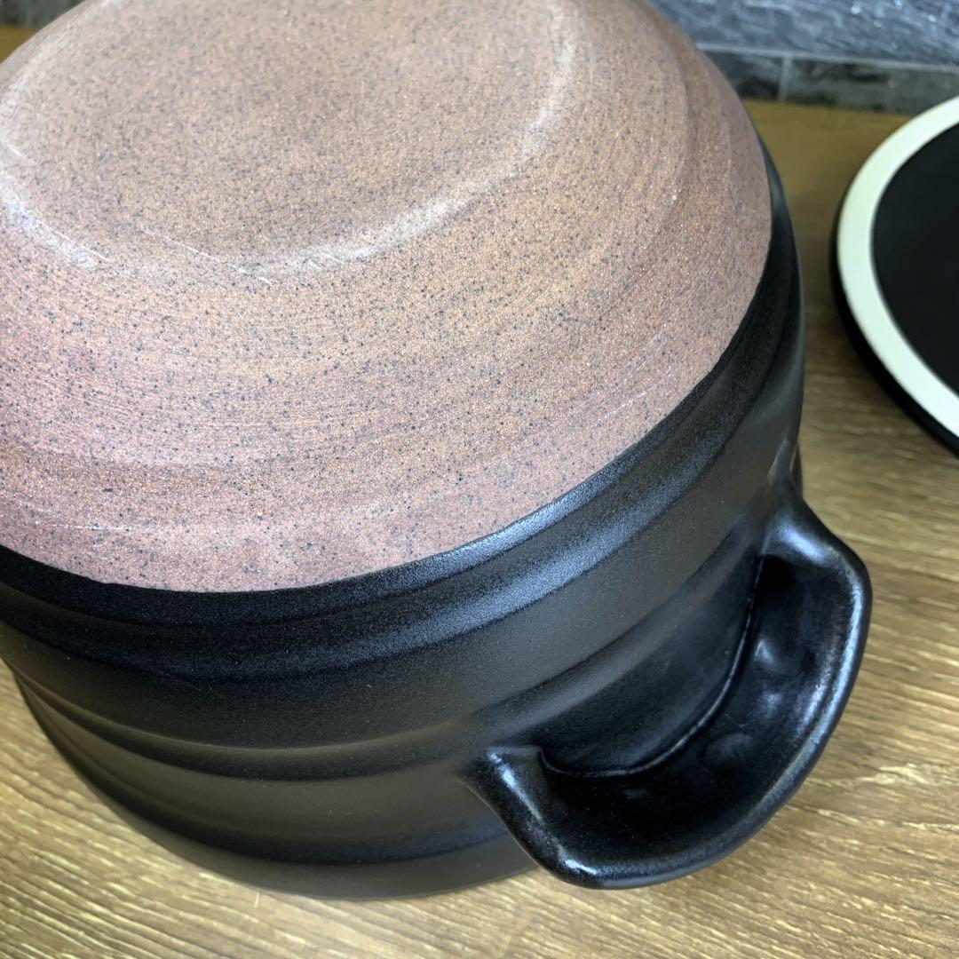 新品　未使用品　華月　大黒炊飯鍋　四合炊き　土鍋　四日市萬古焼　日本製　陶器
