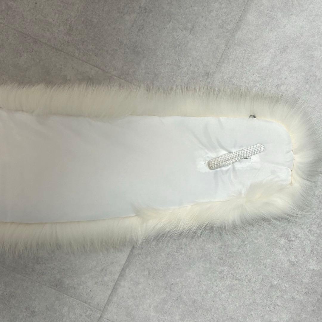 美品✨ SAGA FURSフォックス リアルファー 毛皮 ショール 成人式 白
