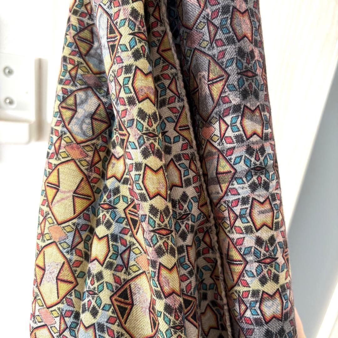 定価12万 イタリア製 ETRO ショール カシミヤシルク リバーシブル