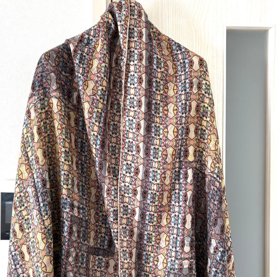 定価12万 イタリア製 ETRO ショール カシミヤシルク リバーシブル