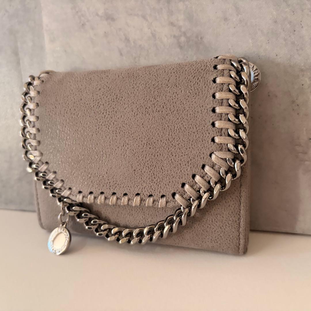 STELLA McCARTNEY 三つ折り財布 グレー　【美品】