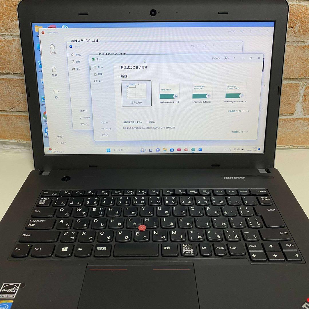 LENOVO ThinkPadノート PC Core i3 オフィス2024年
