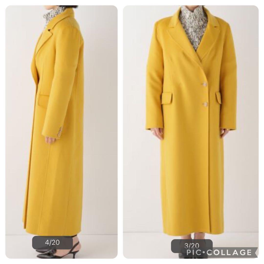 【新品・未使用】ALMA ROSA COAT★ロングコート　イエロー　42