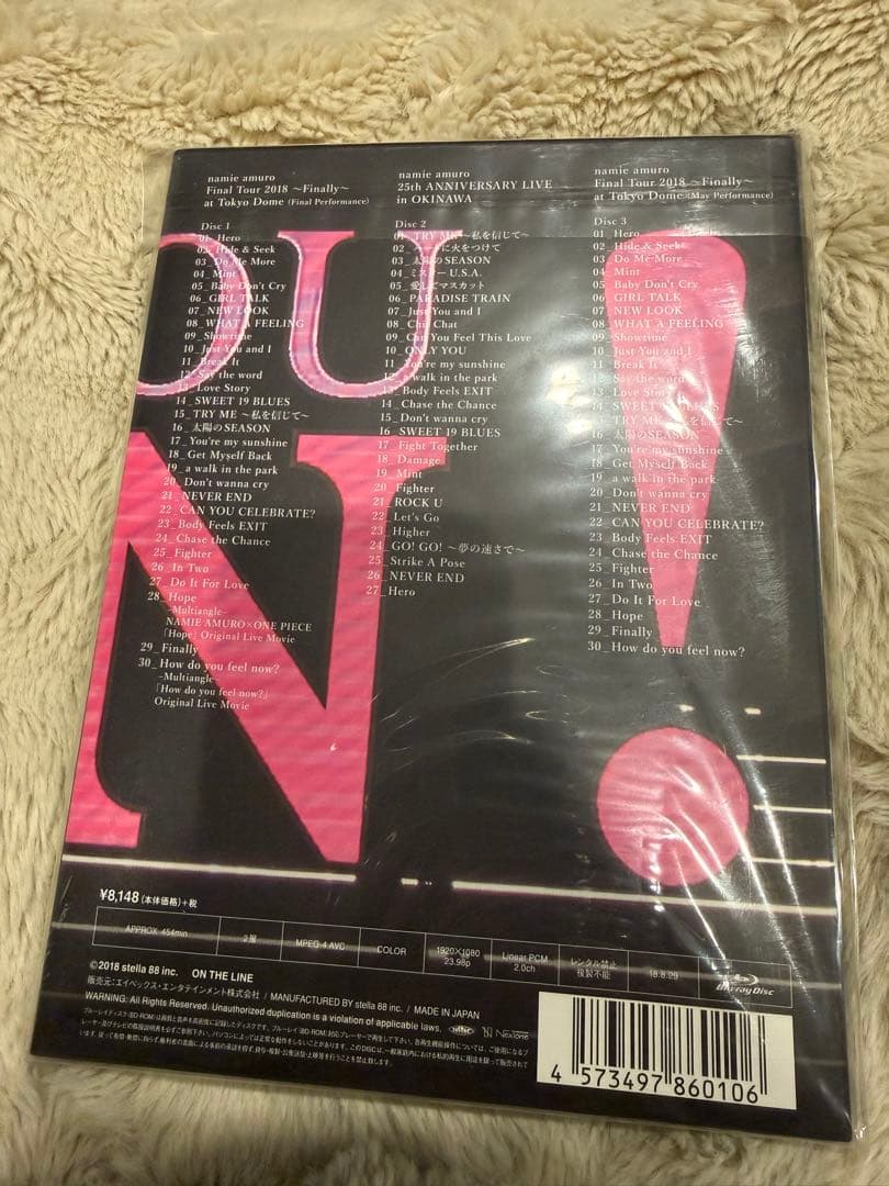 安室奈美恵　Blu-ray 東京ドーム　未使用