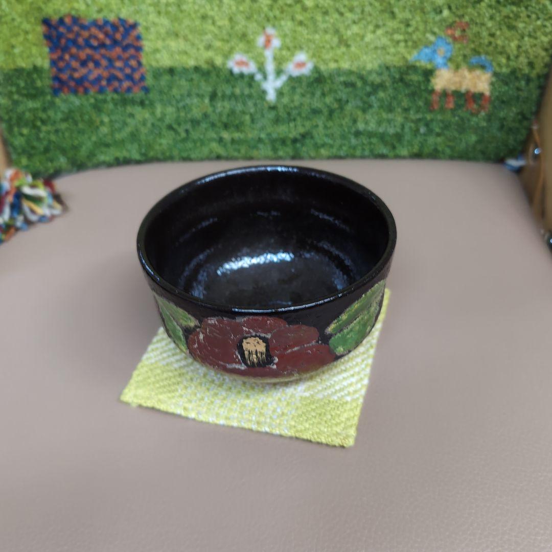 抹茶茶碗　椿
