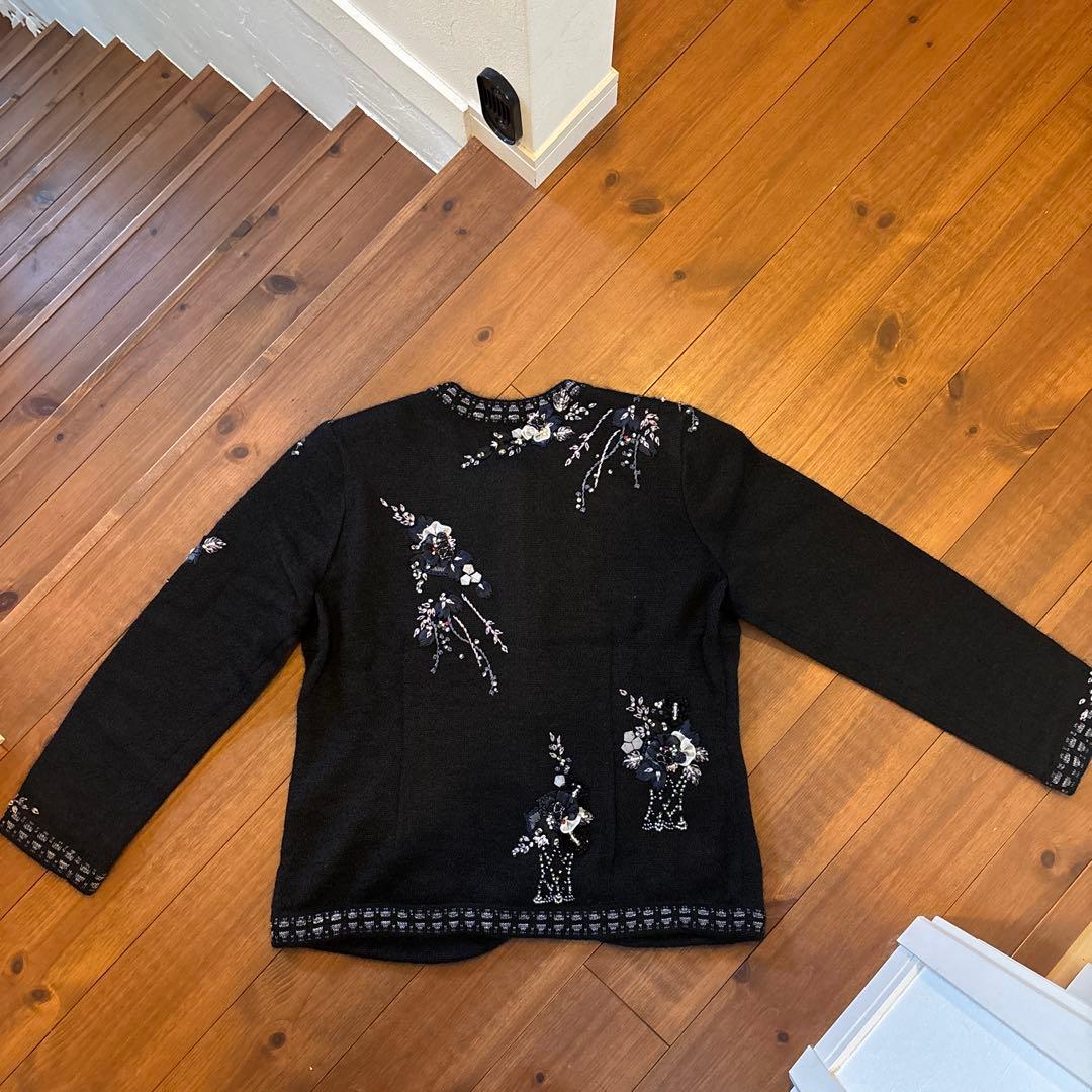 ATELIER SAGAN ブラック カーディガン M