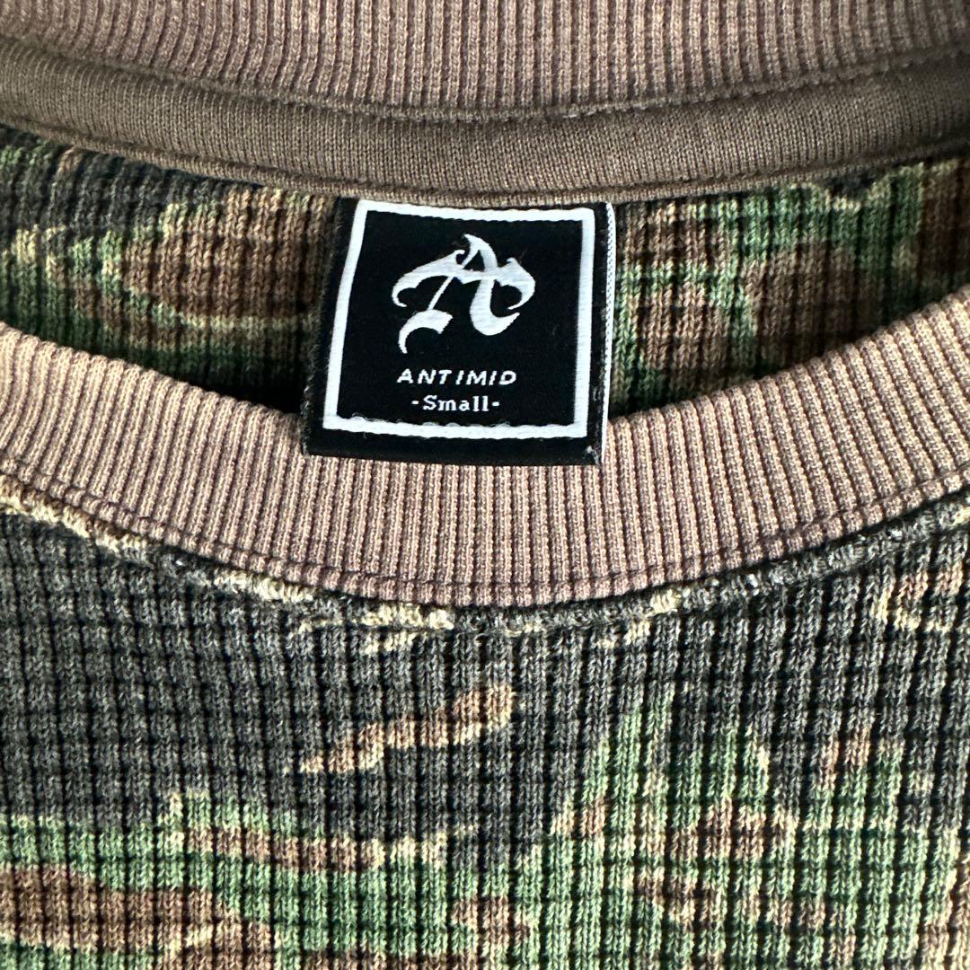 トップス ANTIMID CAMO THERMAL-Green (S)