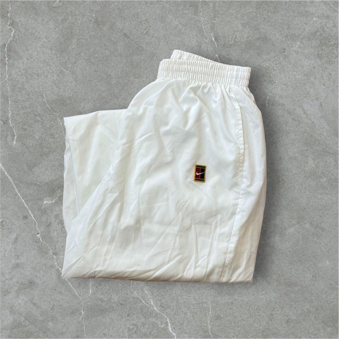 【美品】OLD 90s NIKE ナイロンパンツトラックパンツ 銀タグ テック系