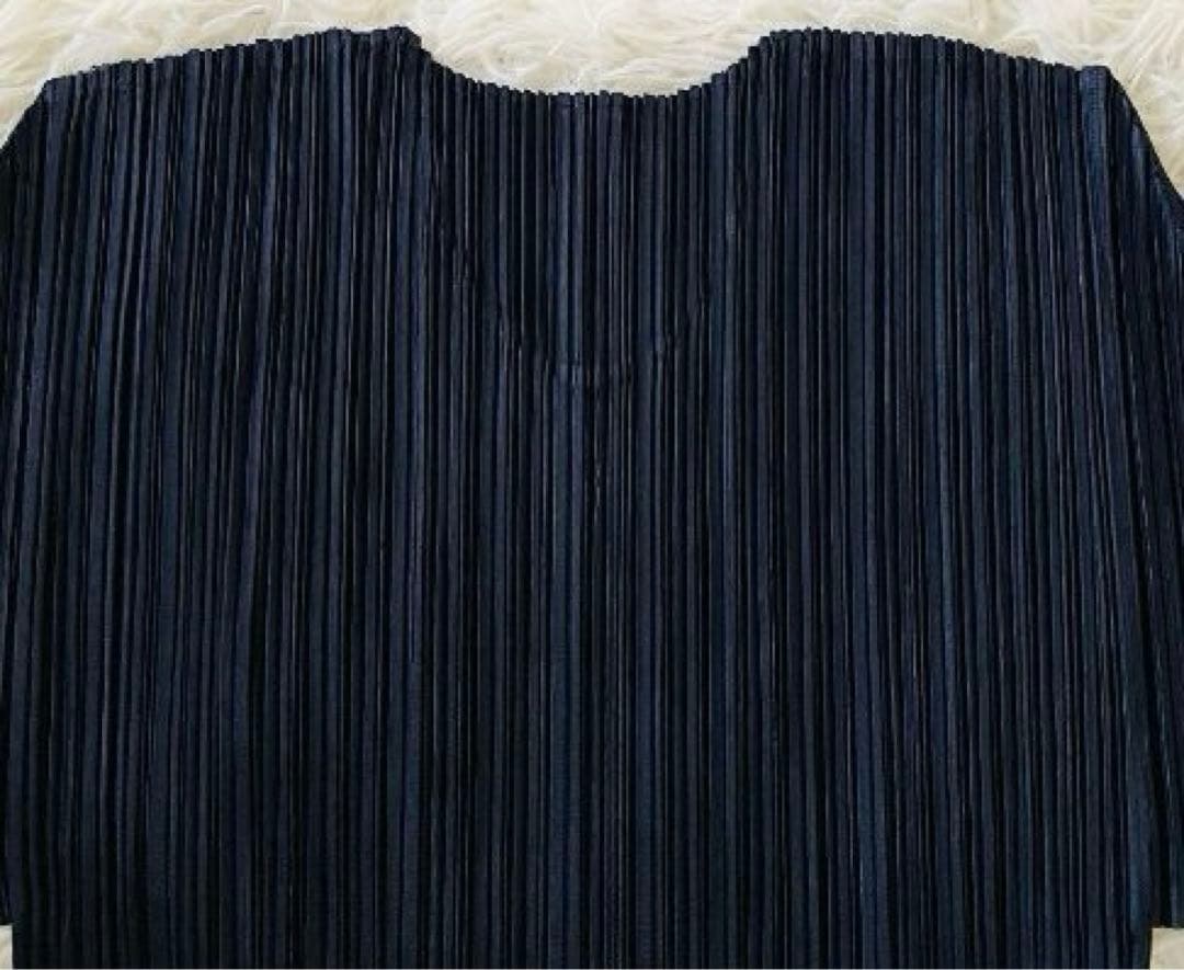 美品✨️PLEATS PLEASE プリーツ カットソー 濃いネイビー 3サイズ