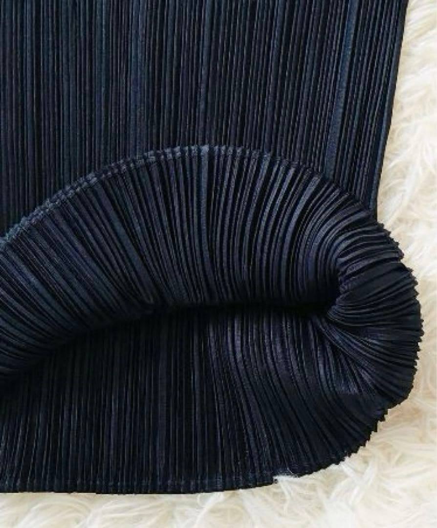美品✨️PLEATS PLEASE プリーツ カットソー 濃いネイビー 3サイズ
