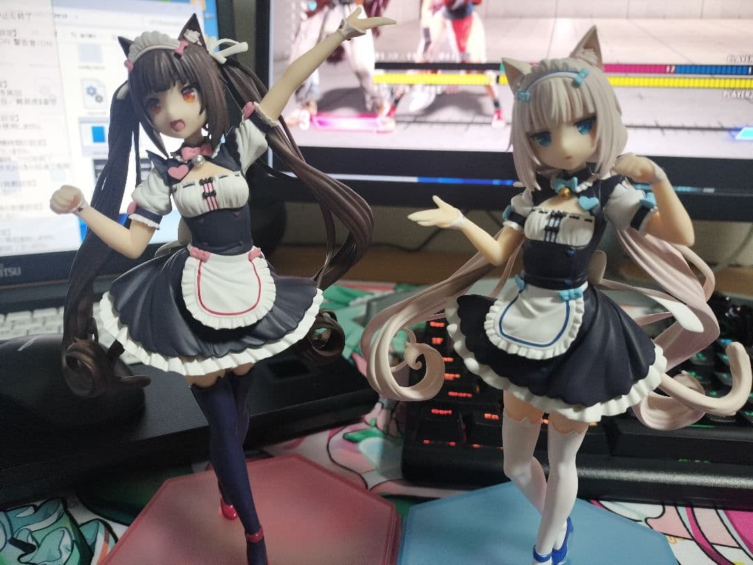 POP UP PARADE ネコぱら ショコラ バニラ 2体セット開封済み